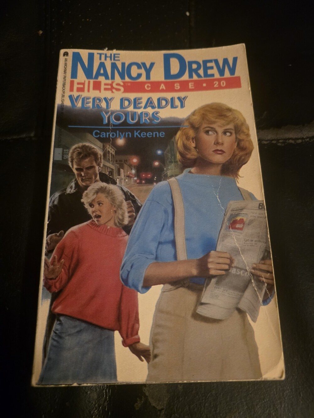 The Nancy Drew Files #20 Very Deadly Yours pbk book Carolyn Keene vintage 80s